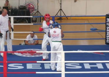 KWU SENSHI World Cup: 1/2 -75kg, Aibek Amanov (Kazakhstan, aka) - Juan Almeida (Argentina)