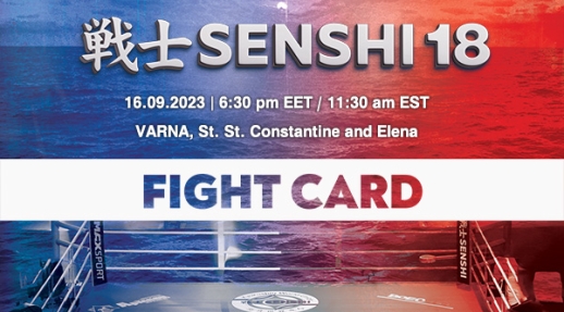 Fight Card Revealed for SENSHI 18 with Martial Arts Legends